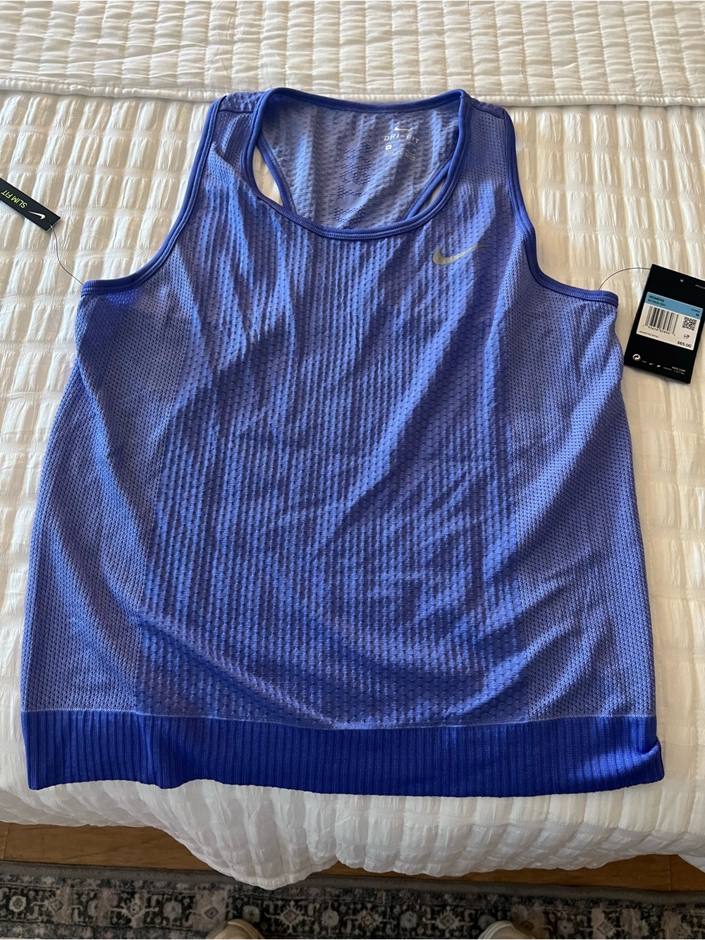 Nike Women’s Blue Mesh Athletic Tank Top